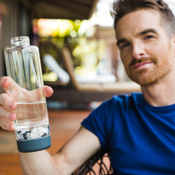 VitaJuwel inu! CRYSTAL | The Original DIY Crystal Water Bottle with Clear Quartz
