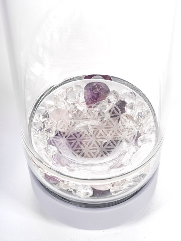 VitaJuwel inu! CRYSTAL | The Original DIY Crystal Water Bottle with Clear Quartz