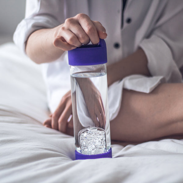 VitaJuwel LOOP Protective Caps | Stylish Silicone Top & Bottom Cover for ViA Crystal Water Bottles