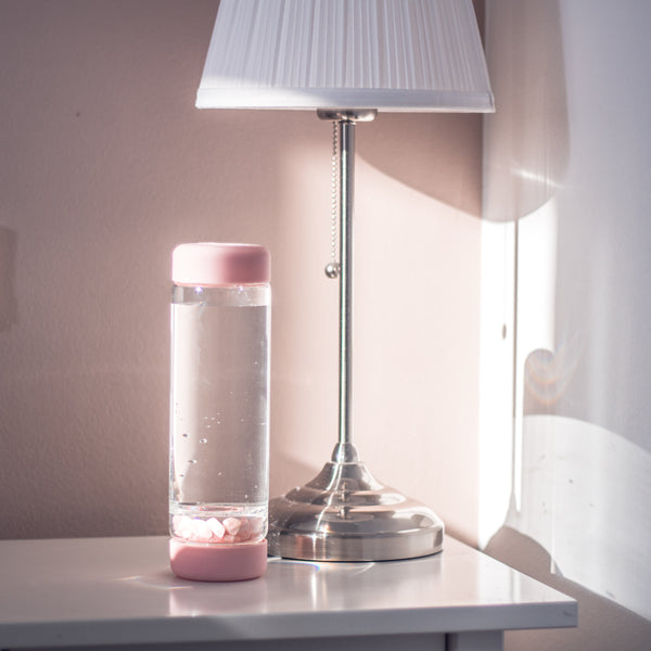 VitaJuwel inu! ROSE | The Original DIY Crystal Water Bottle with Rose Quartz