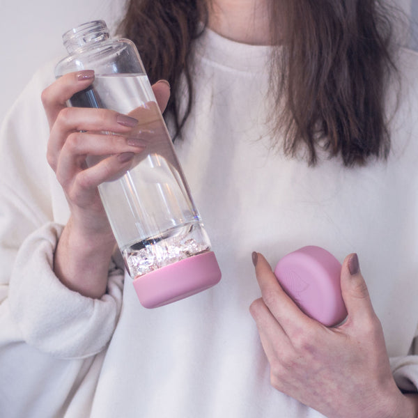 VitaJuwel inu! CRYSTAL | The Original DIY Crystal Water Bottle with Clear Quartz
