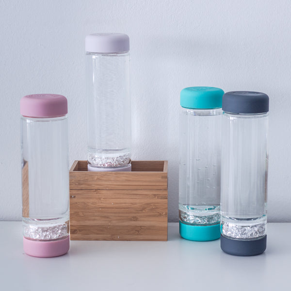 VitaJuwel inu! CRYSTAL | The Original DIY Crystal Water Bottle with Clear Quartz