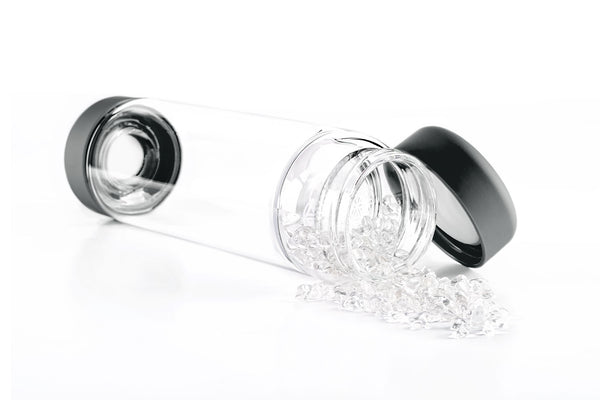 VitaJuwel inu! CRYSTAL | The Original DIY Crystal Water Bottle with Clear Quartz