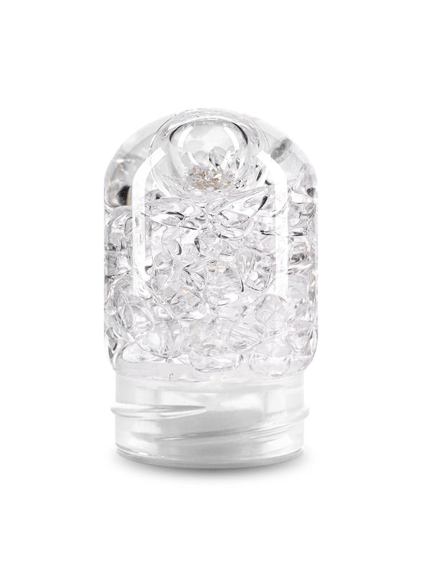 VitaJuwel GemPod DIAMONDS | Crystal Insert with Genuine Diamond Slivers (4ct.) & Clear Quartz for Brilliance, Energy & Radiance