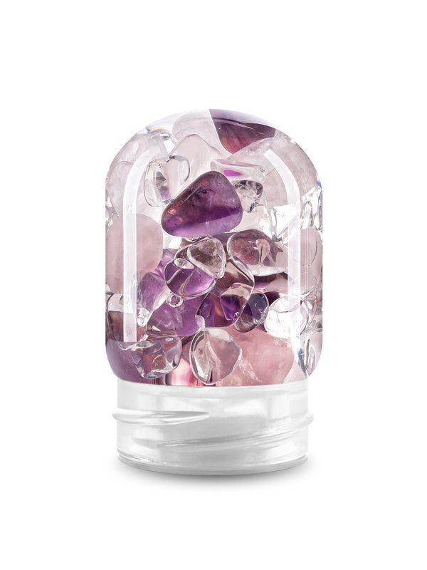 VitaJuwel GemPod WELLNESS | Crystal Water Insert with Amethyst, Rose Quartz & Clear Quartz for Calmness, Balance & Relaxation