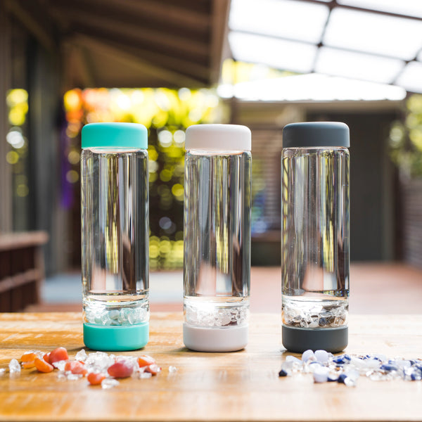 VitaJuwel inu! CRYSTAL | The Original DIY Crystal Water Bottle with Clear Quartz