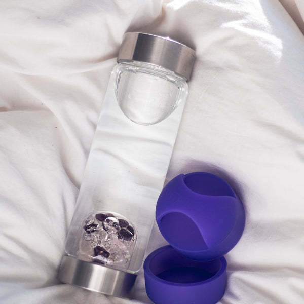 VitaJuwel LOOP Protective Caps | Stylish Silicone Top & Bottom Cover for ViA Crystal Water Bottles