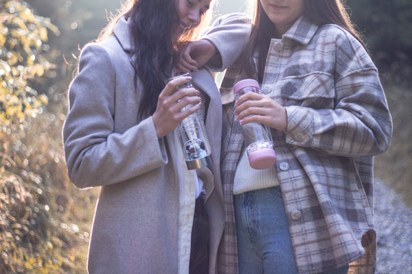 VitaJuwel inu! ROSE | The Original DIY Crystal Water Bottle with Rose Quartz