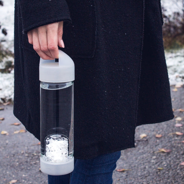 VitaJuwel LOOP Protective Caps | Stylish Silicone Top & Bottom Cover for ViA Crystal Water Bottles