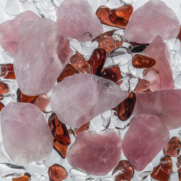 VitaJuwel ViA LOVE | Crystal Water Insert with Rose Quartz, Garnet & Clear Quartz for Harmony, Affection & Affection