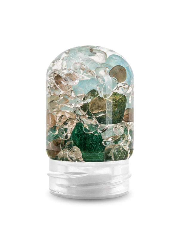 VitaJuwel GemPod FOREVER YOUNG | Crystal Water Insert with Aventurine, Aquamarine, Smoky Quartz & Clear Quartz for Cleansing / Detox, Stress-Relief & Serenity